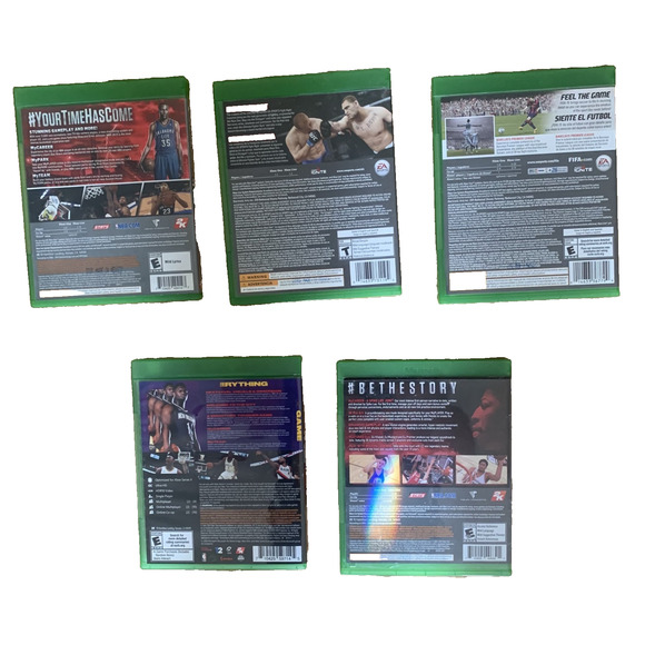 XBOX ONE LOT OF 5 GAMES- VERY GOOD- BASKETBALL-UFC- SOCCER - Picture 2 of 2